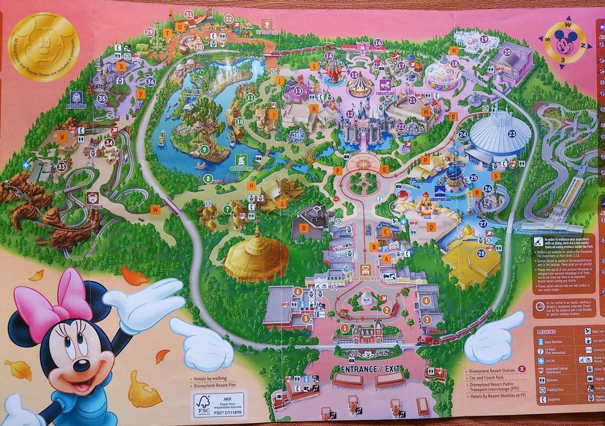 Hong Kong Disney karte