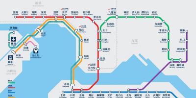 Causeway bay MTR stacija map