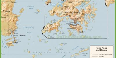 Politiskā karte Hong Kong