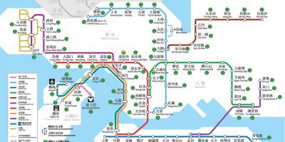 Hong Kong sabiedriskā transporta karti