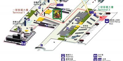 Karte Honkongas lidosta