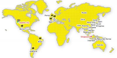 Honkongā uz pasaules kartes