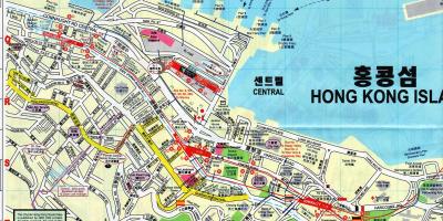 Karte Sheung Wan Hong Kong