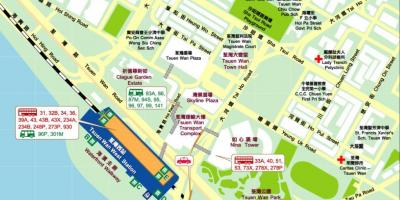 Tsuen Wan West stacija map