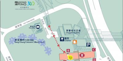 Tung Chung līnijas MTR karte