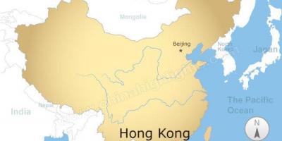 Karte no Ķīnas un Hong Kong