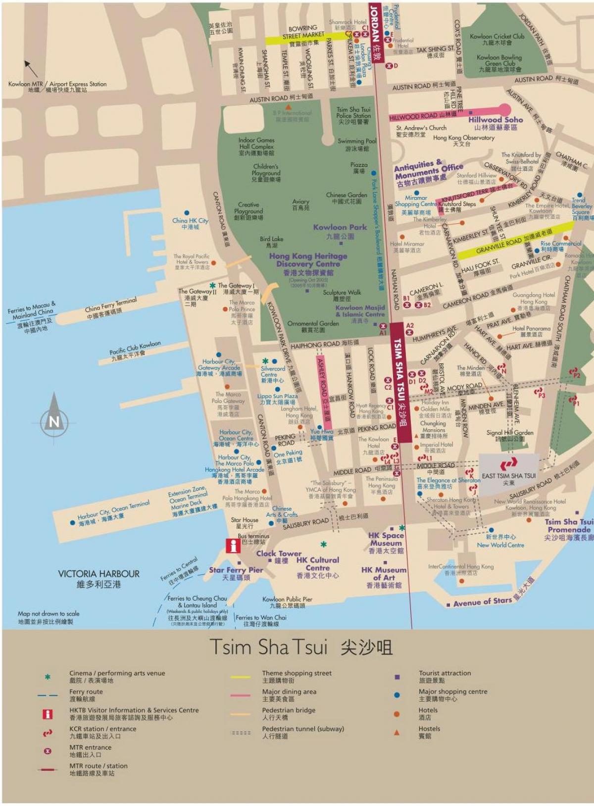 Hong Kong Kowloon karte