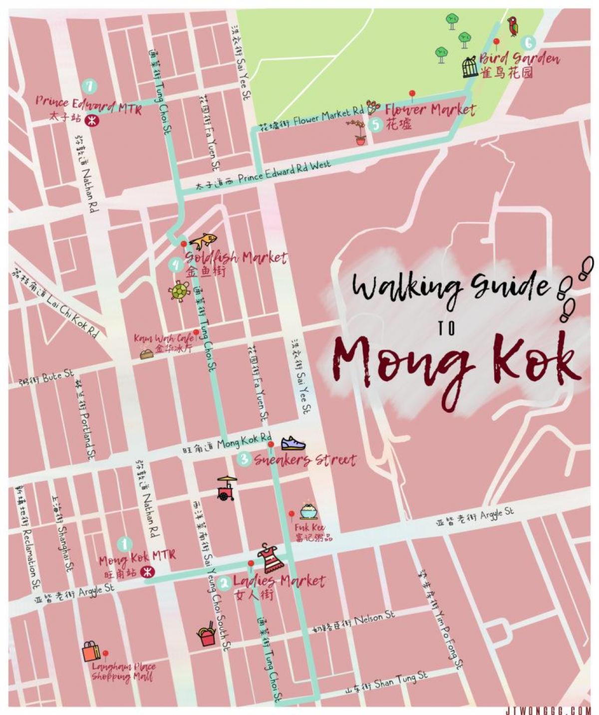 karte Mong Kok Hong Kong