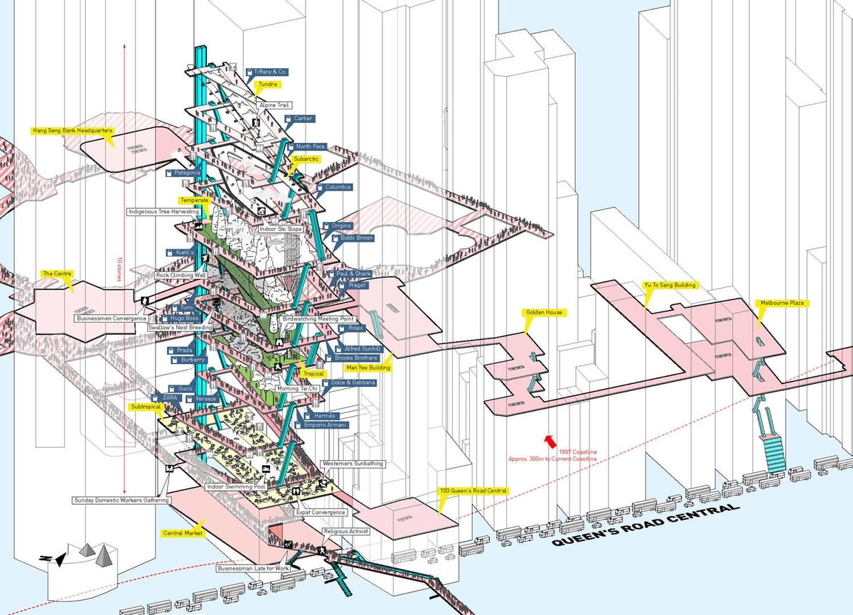 centrālā stacija, Hong Kong karte