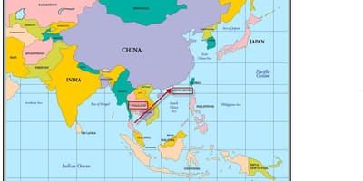 Hong Kong karte āzijā