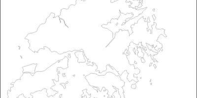 Hong Kong kartes kontūra