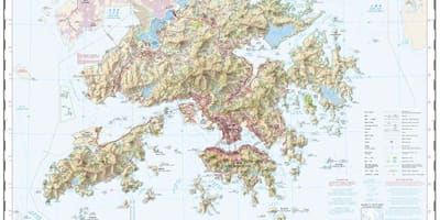 Topogrāfisko karšu Hong Kong