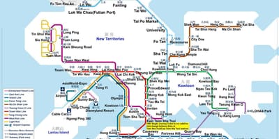 Metro karte Hong Kong